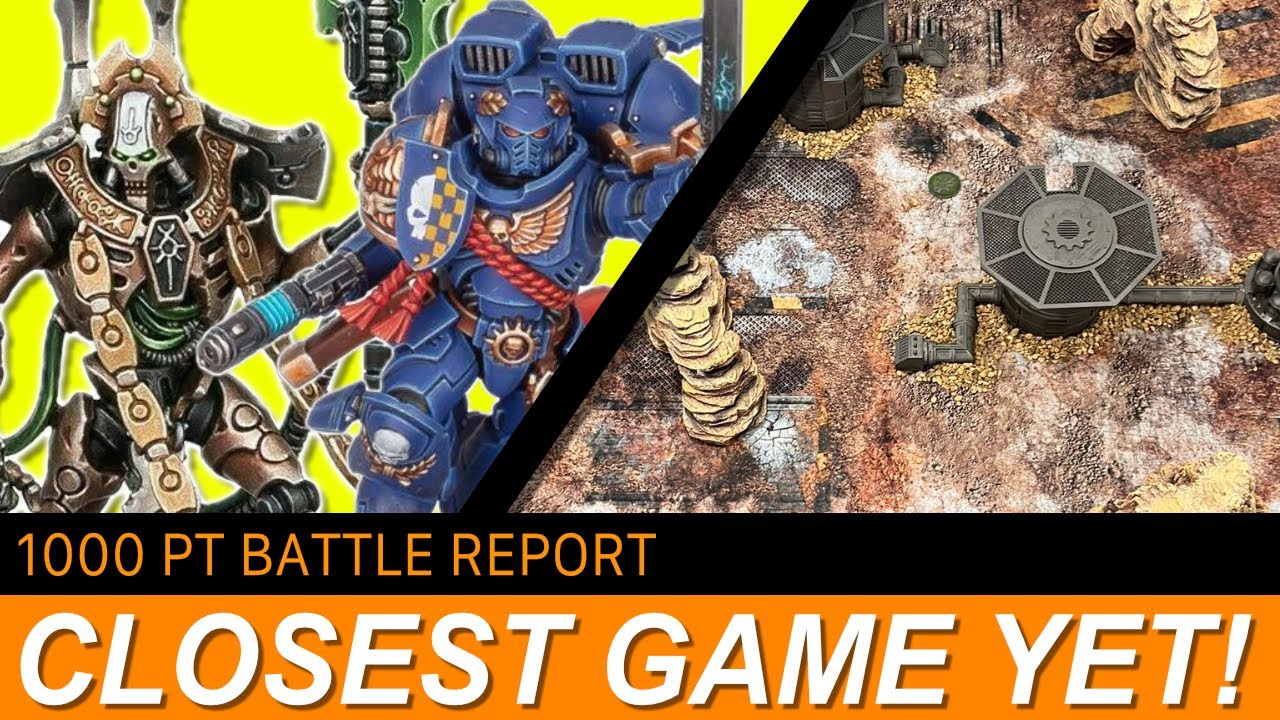 Necrons Vs Space Marines - 1000 Points 40k Battle Report - Game 1