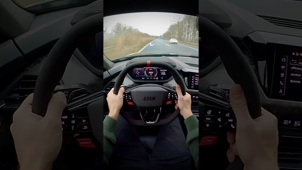 Audi E-Tron GT RS Perf. Top Speed #audi #automobile #germany #speed #topspeed #pov #car #fast #2025