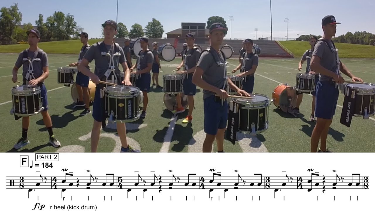 2017 Carolina Crown Snares - LEARN THE MUSIC to 
