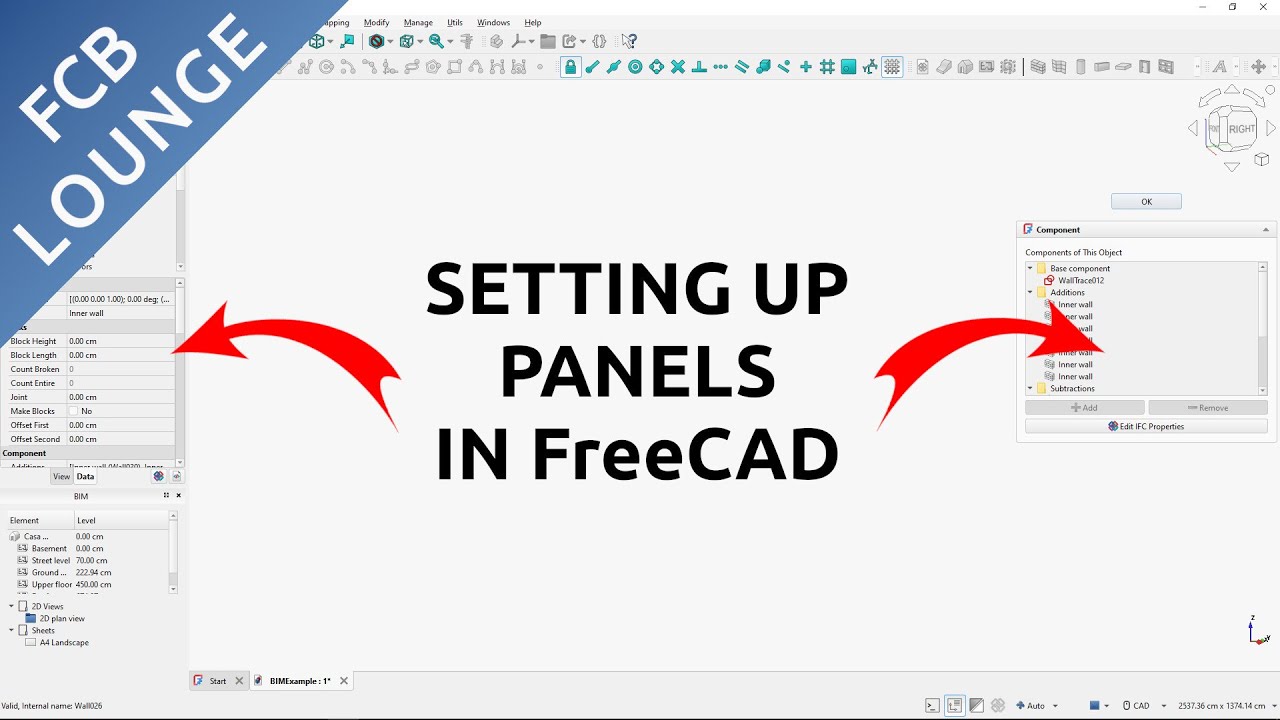 Настройка панелей в пользовательском интерфейсе FreeCAD