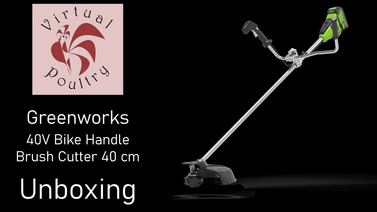 Greenworks GD40BCB40V Bike Handle Brush Cutter 40 cm Unboxing