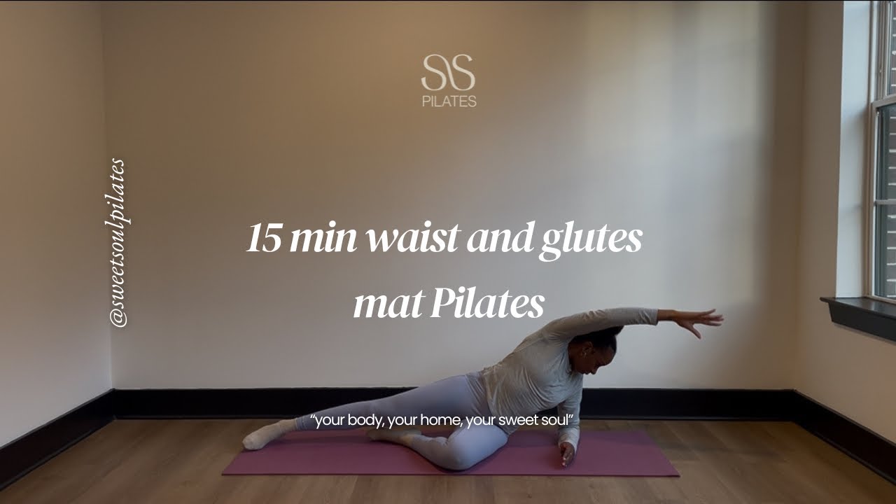 15 min waist and glutes, mat Pilates workout || virtual Pilates