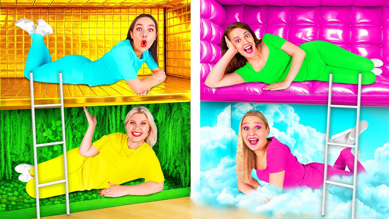 Quartos Secretos Debaixo da Cama | Desafio das Quatro Cores por Challenge Fun
