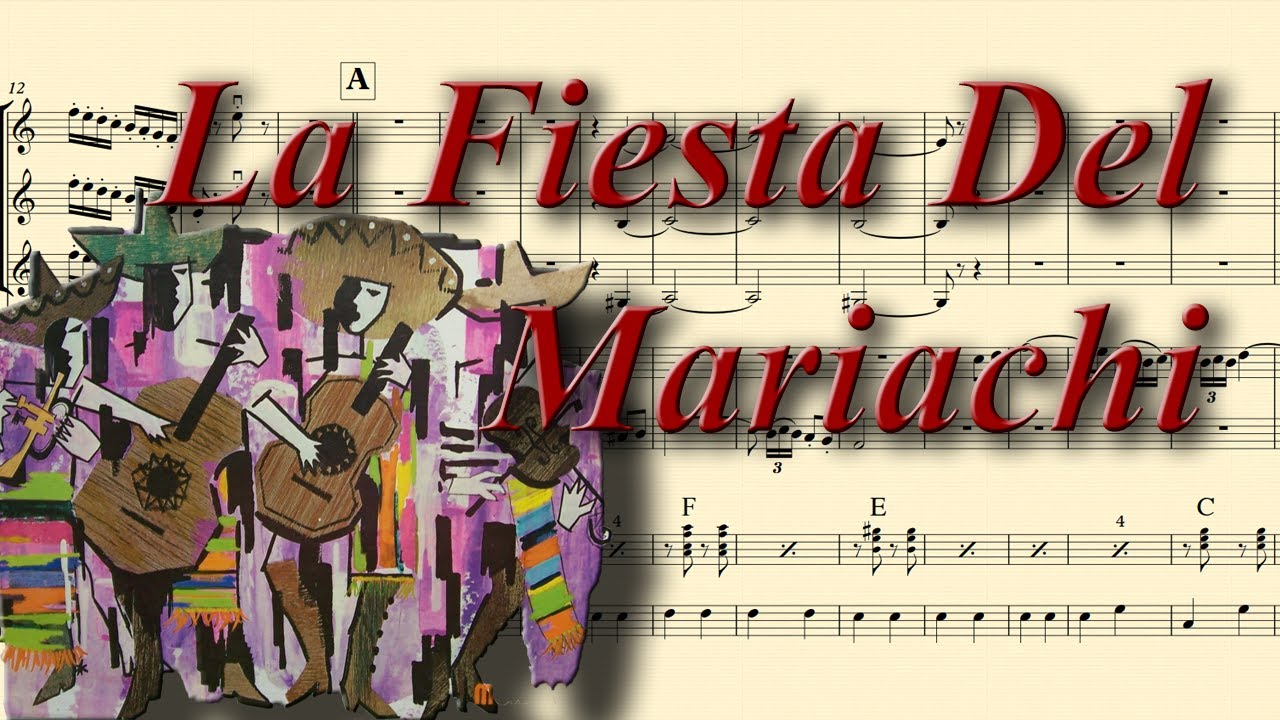 La Fiesta Del Mariachi. Partitura para mariachi. Partituras Multimedia.