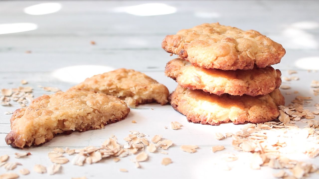 Eggless Coconut & Oatmeal Cookies Recipe
