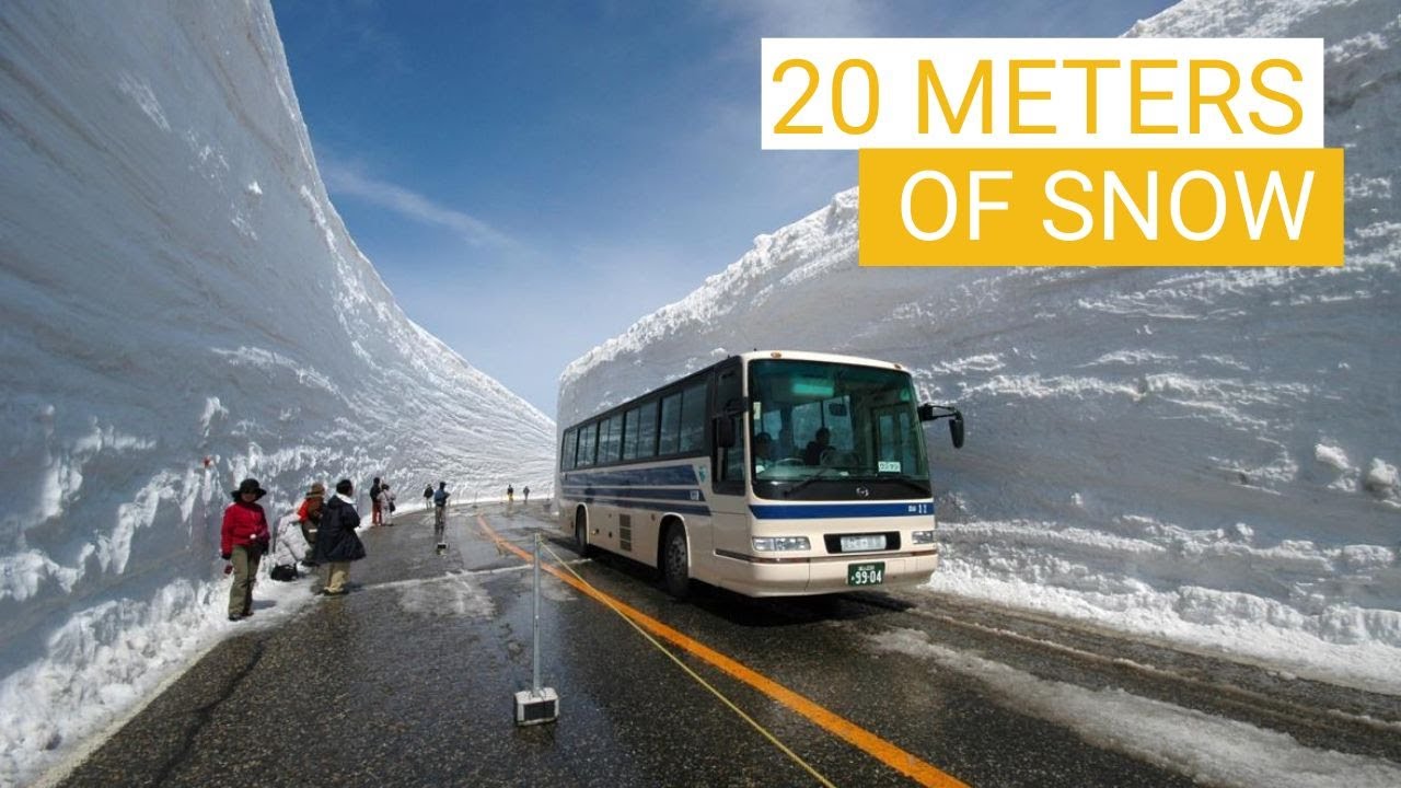 The incredible snow canyon of Toyama, Japan