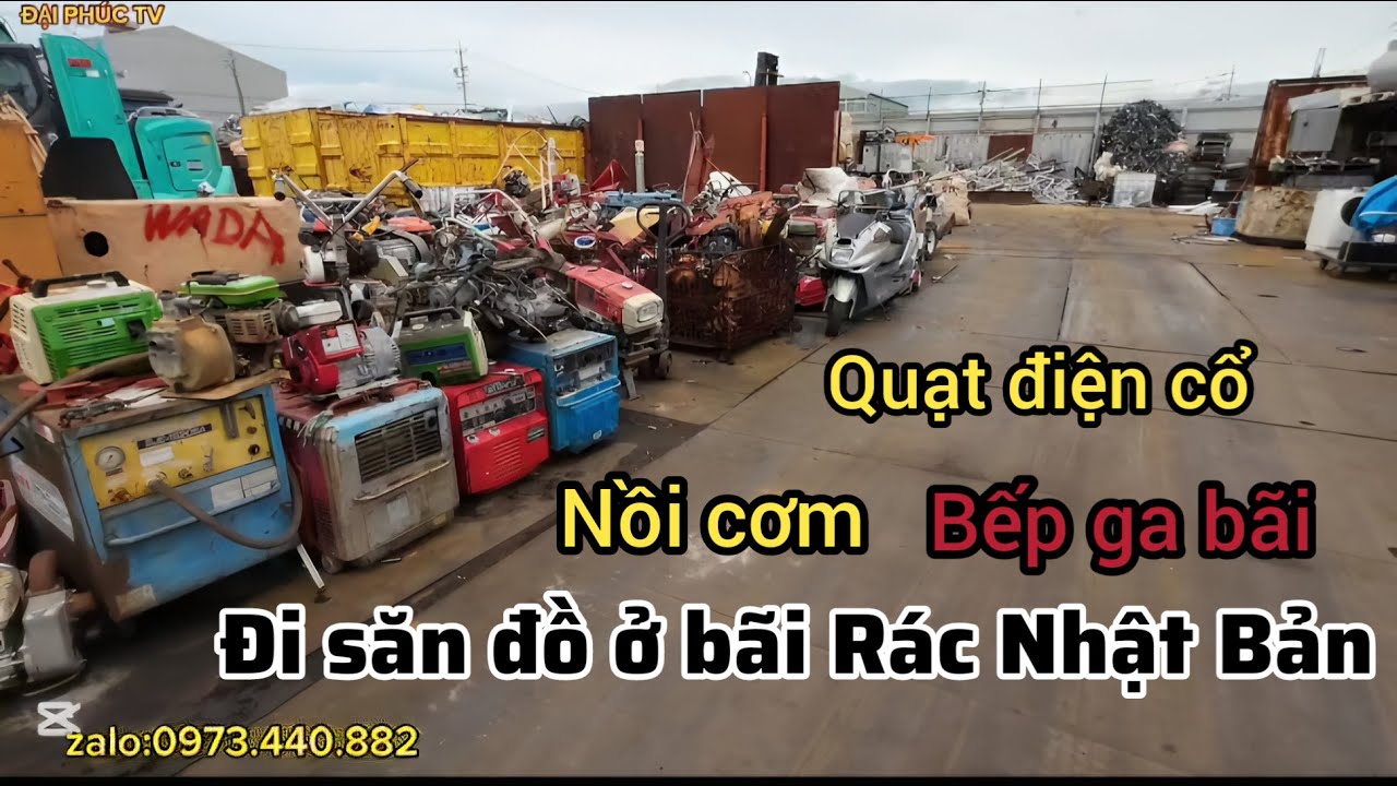 Đi săn đồ bãi ở Nhật,bếp gas,quạt điện cổ,nồi cơm điện,xe đạp thể thao bạt ngàn giá rẻ