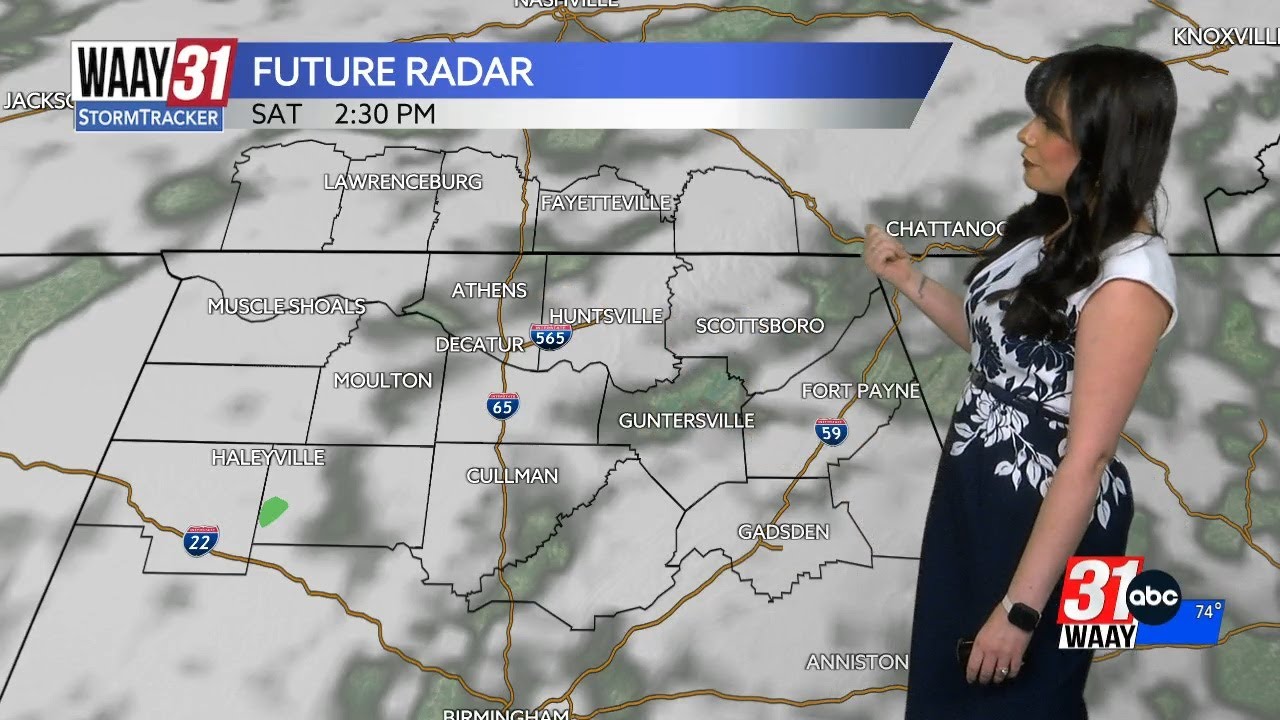 A chance for a few stronger storms Thursday afternoon