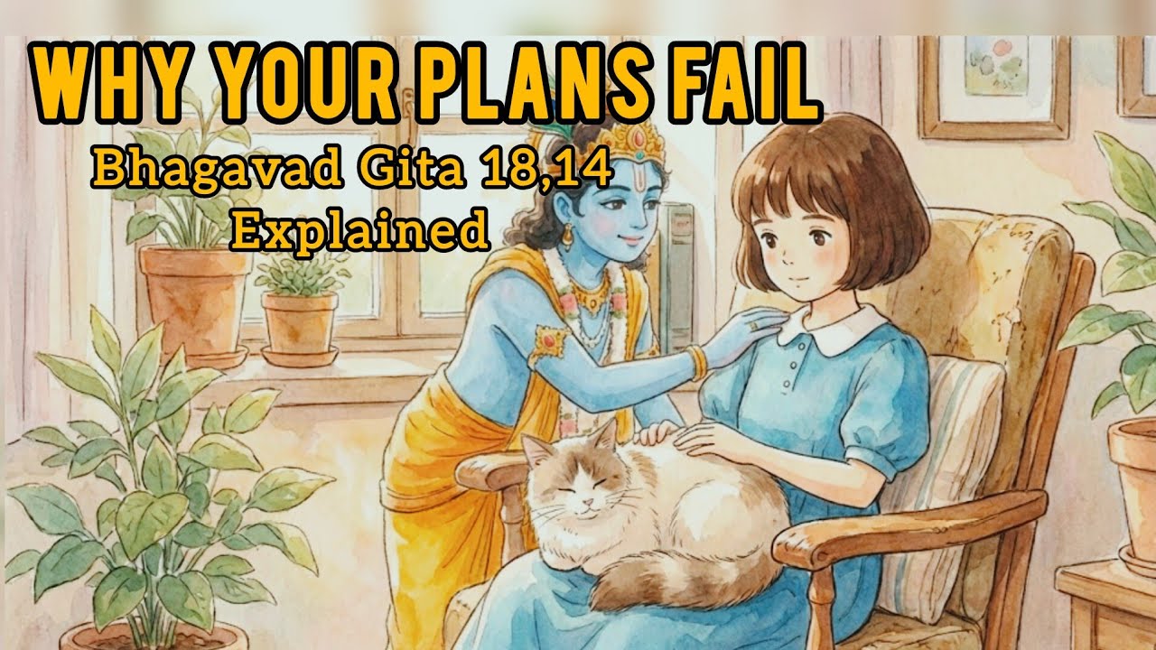 Why Things Never Go As Planned |  Bhagavad Gita 18.14 Finally Explains It