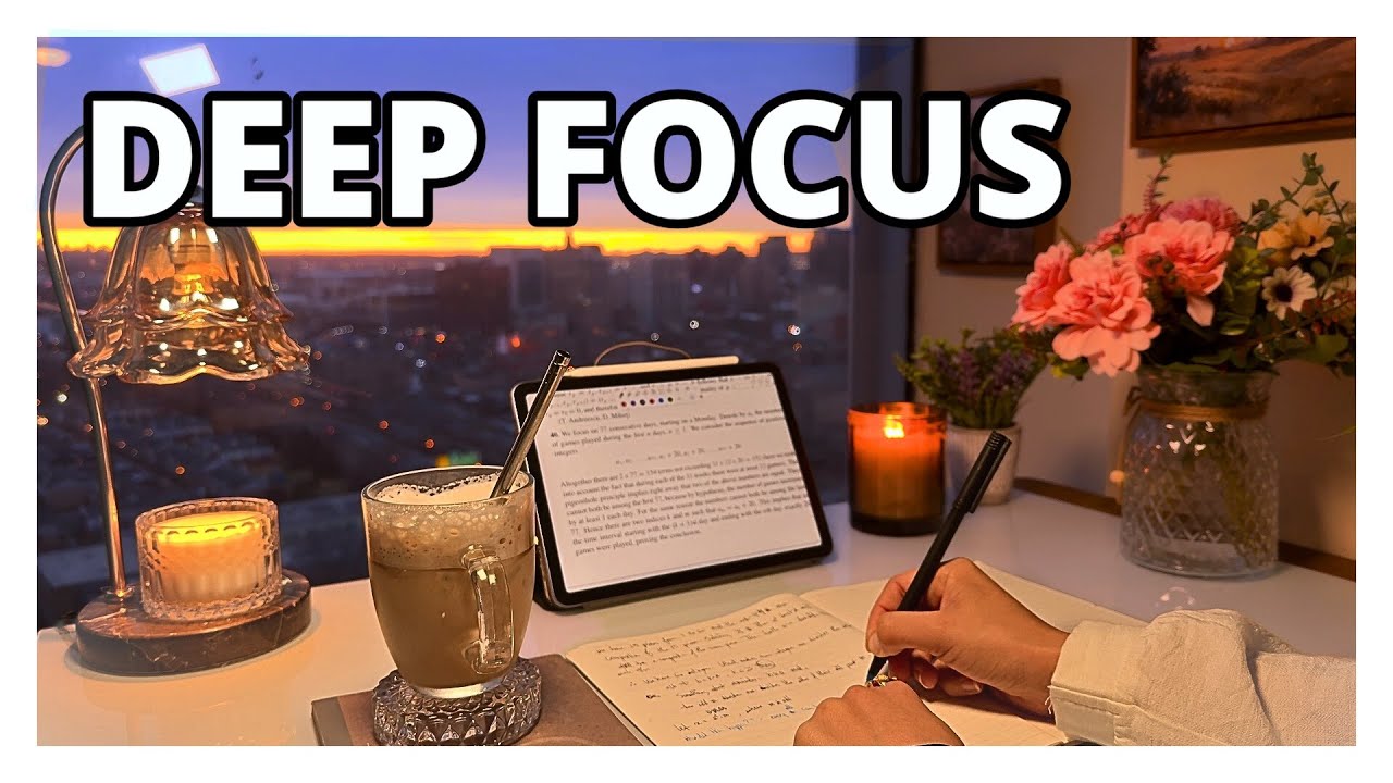 3 HOUR STUDY WITH ME🌧️on a Snowy Day at Sunrise|✍️Real Background Noise|☔ Rain Sounds|Pomodoro 50-10