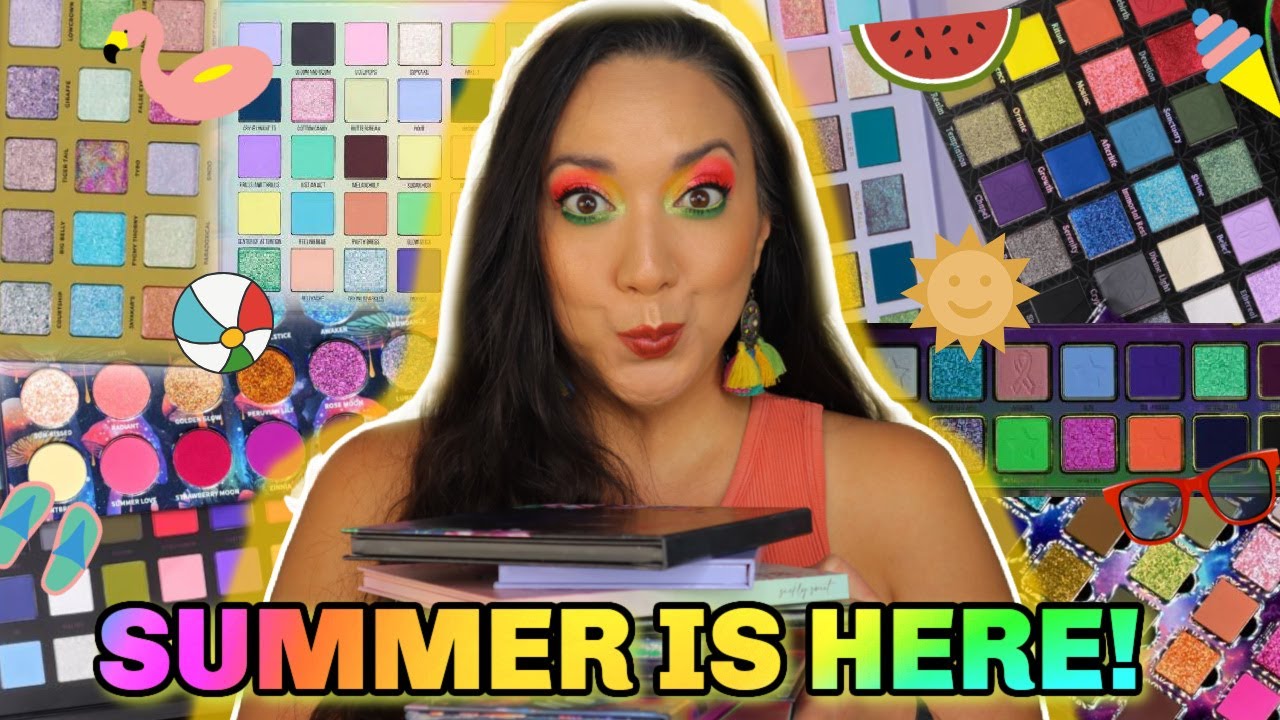 My 10 Favorite COLORFUL Eyeshadow Palettes For SUMMER 2023 | + Swatches