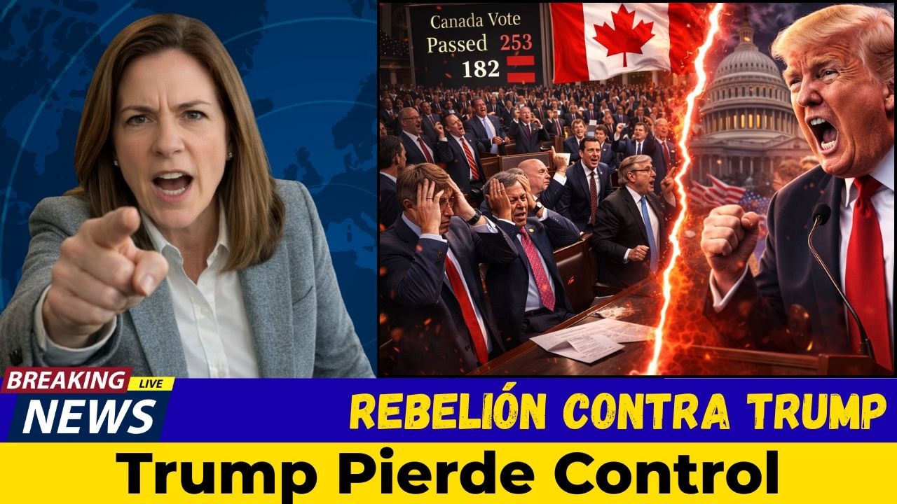 HACE 1 MIN: Trump traicionado por su propio partido — Voto sobre Canadá sacude Washington