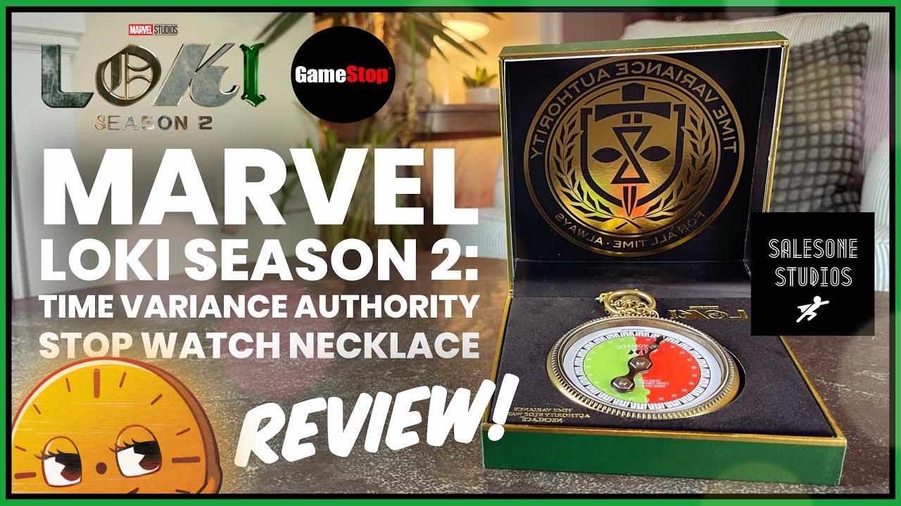 LOKI SEASON 2: TVA STOP WATCH NECKLACE by SALESONE STUDIOS! #review #loki #tva #gamestop #replica
