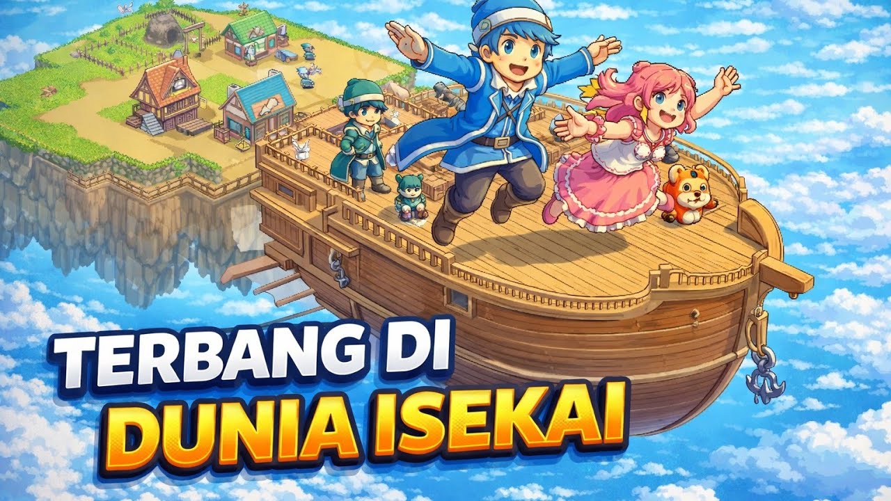 Terbang di dunia ISEKAI pixelart