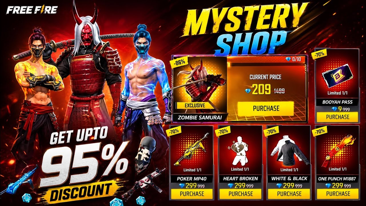 Next Mystery 💥 Shop Discount Confirmed 😱 Golden Shade Bundle Returning? 💎 Free Fire 🔥