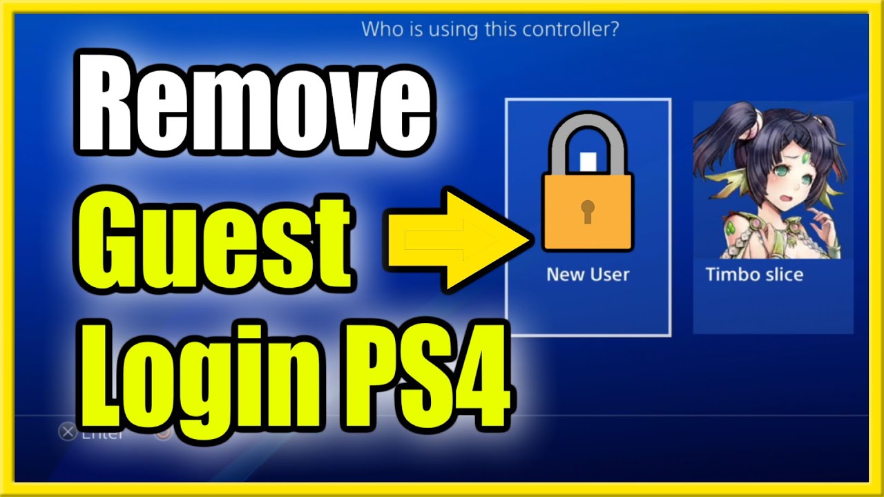How to Delete PS4 Guest Account & Stop Login! (Best Tutorial!)