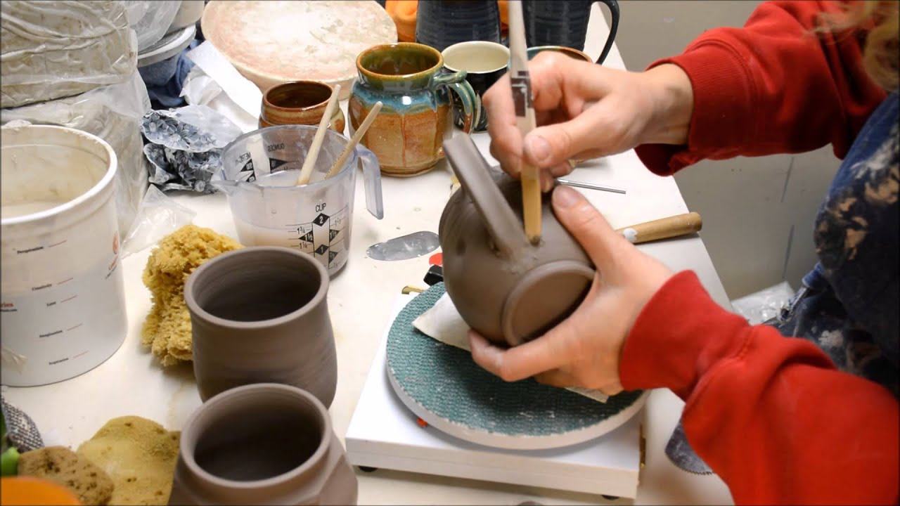 Attaching a Handle on a Thrown Mug or Cup