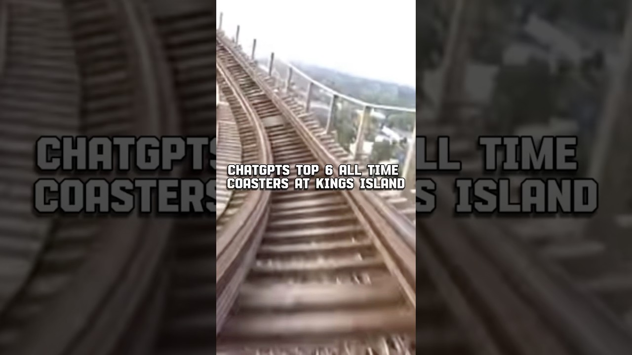 ChatGPTs top 6 all time coasters at kings island#viralshorts #amusementpark