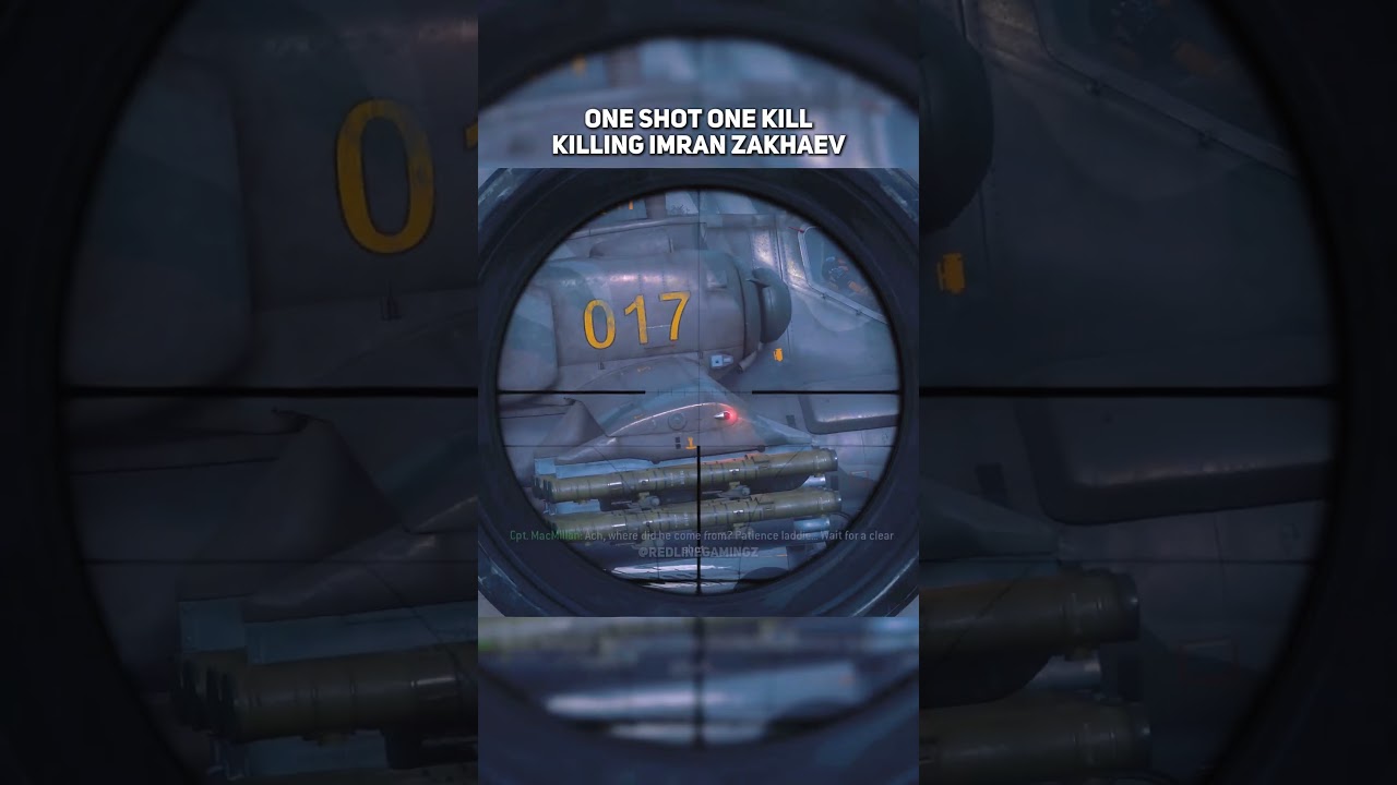 One Shot one Kill Killing Imran Zakhaev | Cod Modern Warfare Remastered #shorts