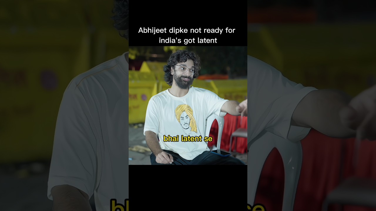 Abhijeet Dipke not ready to come in india's got latent 😀🤓 |  @UNFILTEREDbySamdish #shorts