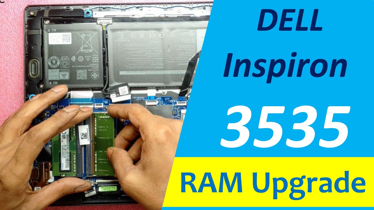 Dell Inspiron 3535 Laptop RAM Upgrade and Disassembly. Removing & Replacing parts Inspiron-15 3535