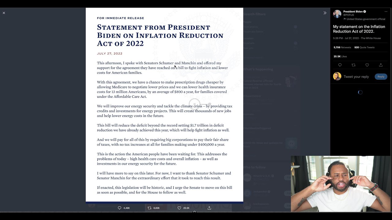 Inflation Reduction Act of 2022 Breakdown