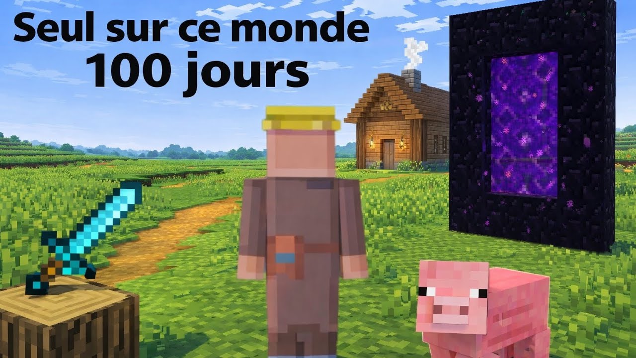 100 jour seul sur un monde Minecraft épisode 1