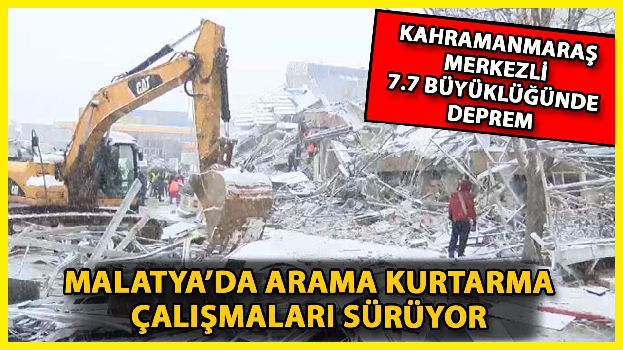 Malatya'da Bir Çok Bina Yıkıldı