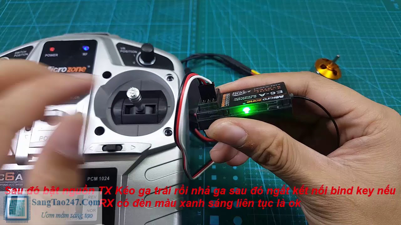 Hướng dẫn Bind ( kết nối) TX RX Microzone MC 6ab