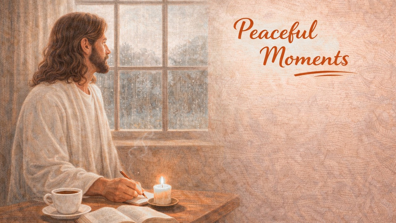 Christian Jazz with Bible Verses ☕ Relaxing Coffee Jazz for Prayer, Study & Peace