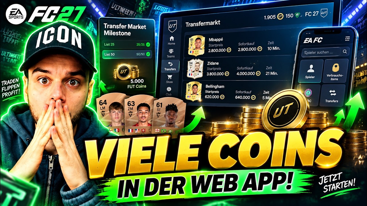 WEBAPP COINS METHODE🚨💰 COINS MACHEN IN DER FC 27 WEBAPP💸 FEHLER UNBEDINGT VERMEIDEN❌ EA FC 27 TIPPS✅