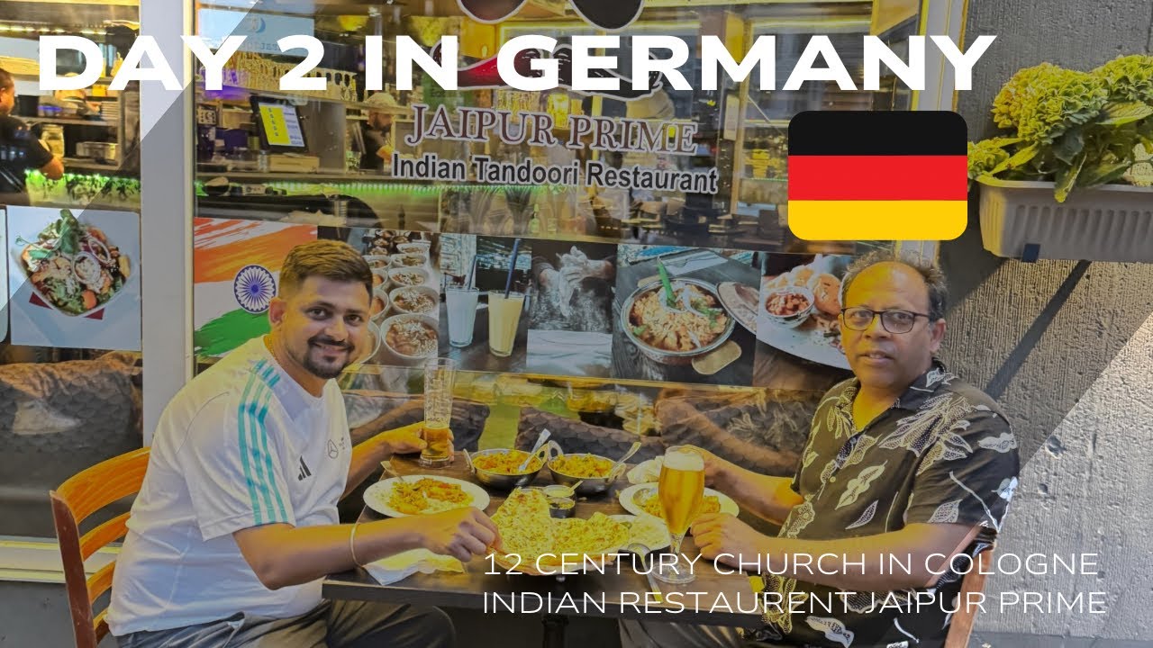 Day 2 In German / Cologne Church / River Side / Best Indian Restaurant in Düsseldorf / Jaipur Prime