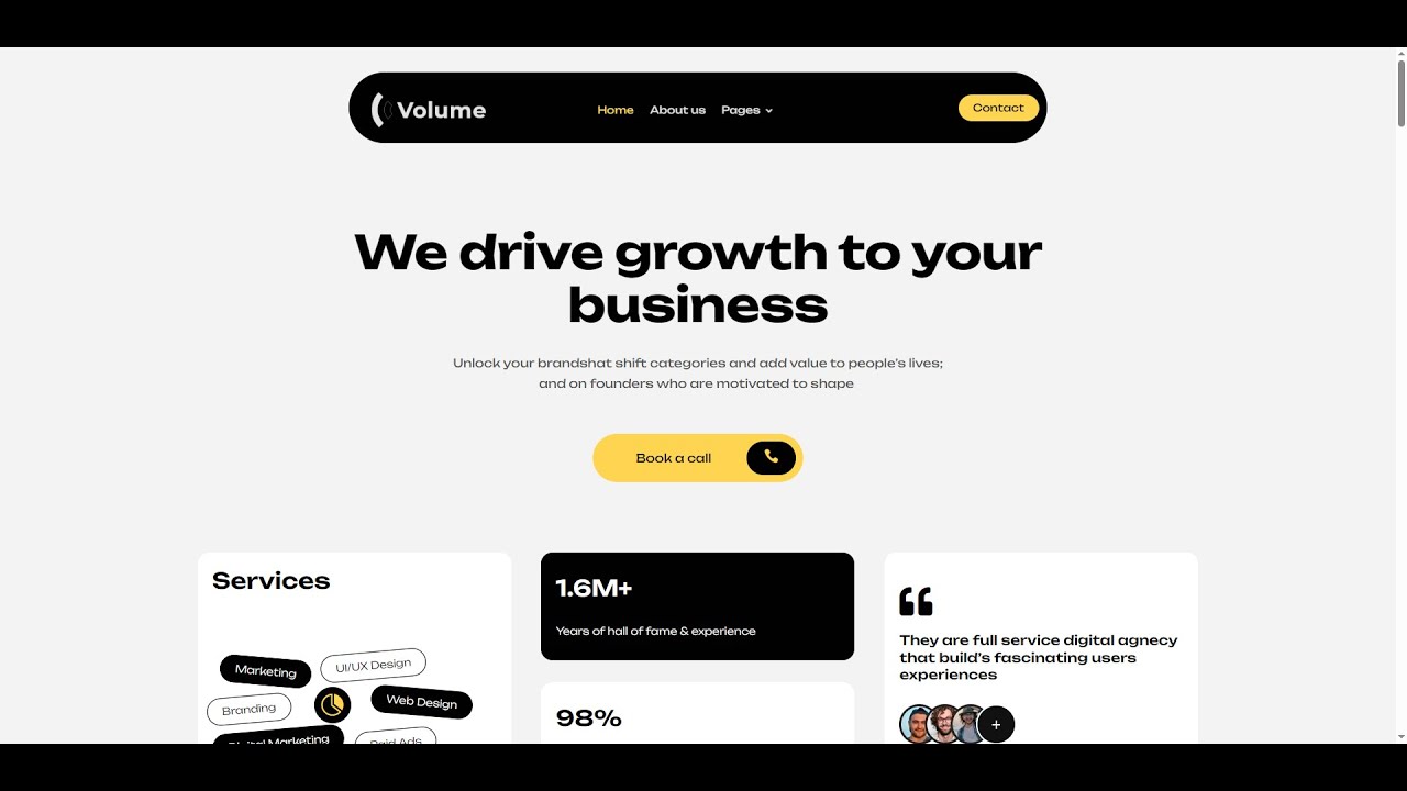 Volume Creative Digital agency Divi 5 0 Theme