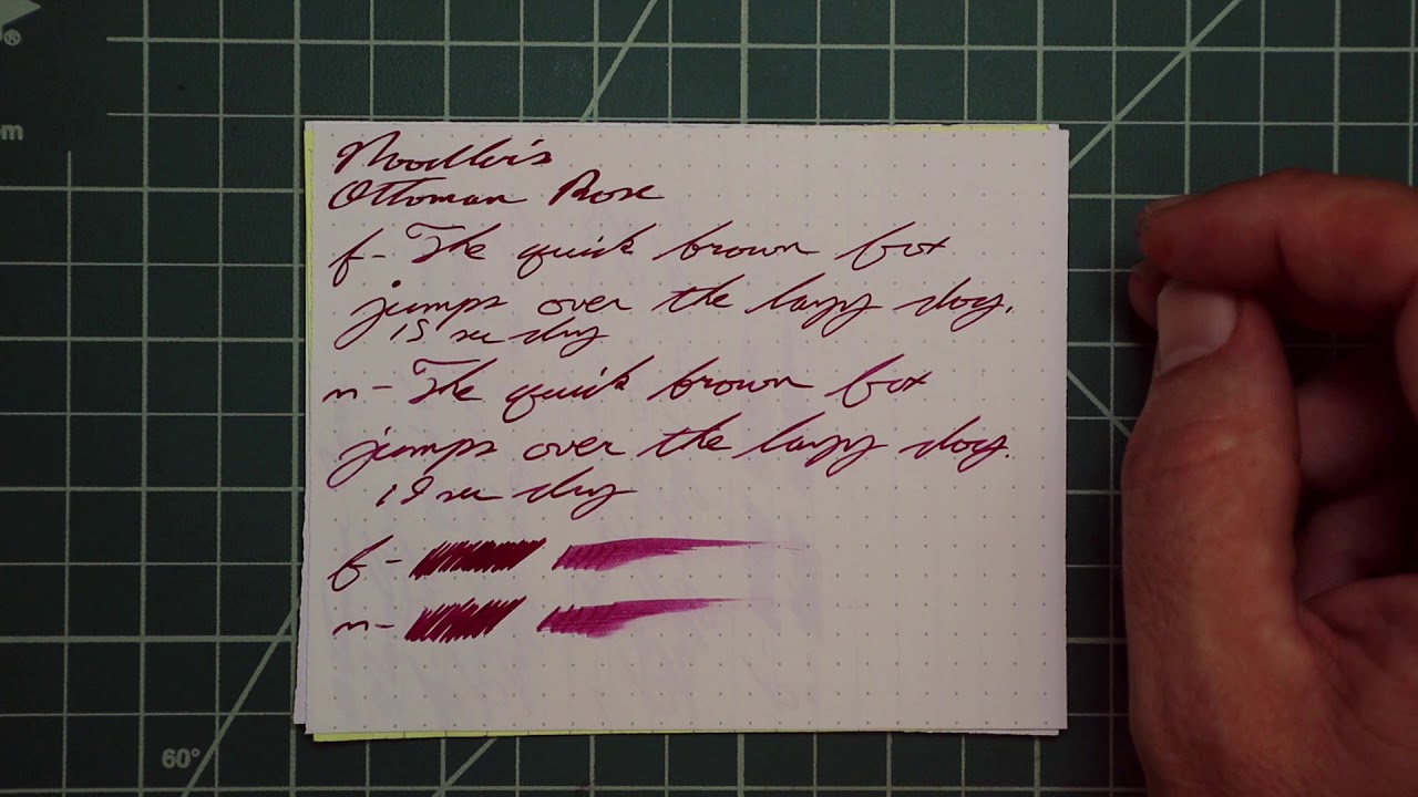 Noodler's Ottoman Rose Fountain Pen Ink #fountainpenink #fountainpens