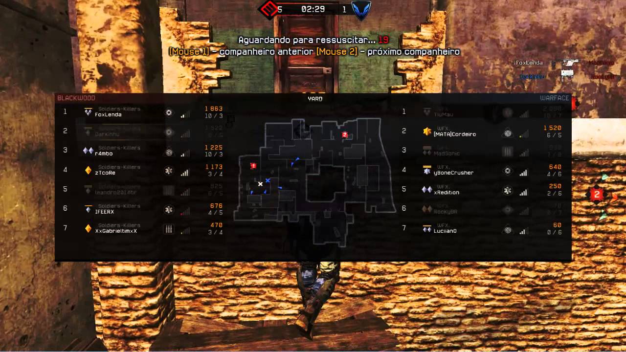 Warface Clan War - Soldiers-Killers X WFX. - Yard: PTB 15-07