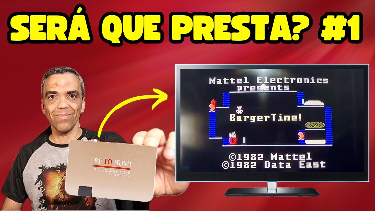 TESTEI UM CONVERSOR DE RF PARA HDMI USANDO VIDEO GAMES RETRO. SERÁ QUE PRESTOU? (FIQUEI SUPRESO...)
