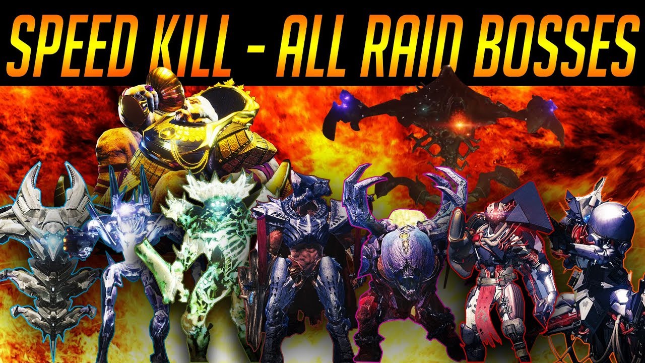 DESTINY: ALL RAID BOSSES KILLED AS FAST AS POSSIBLE (D1 & D2)
