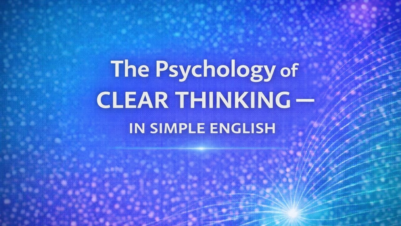 The Psychology of Clear Thinking — In Simple English
