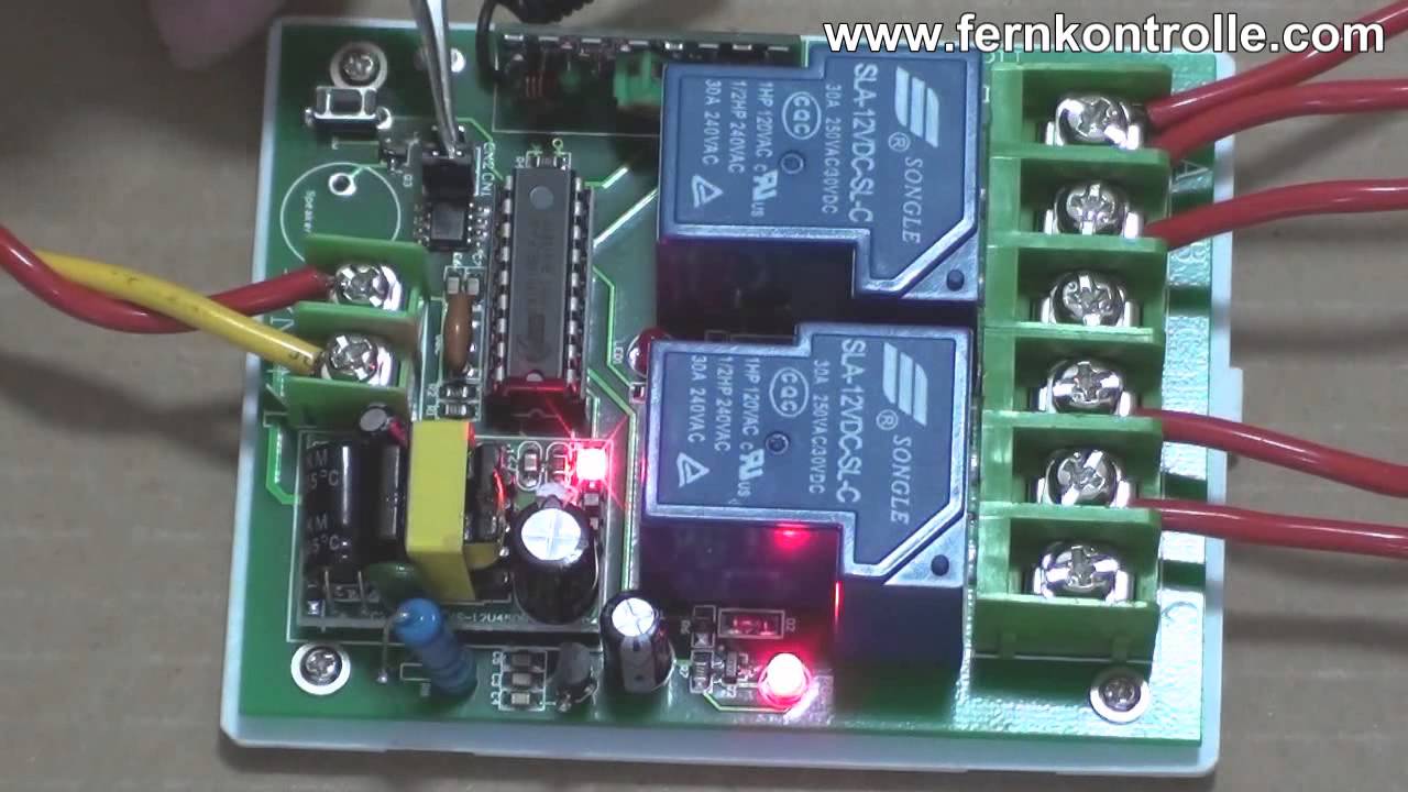 2 Kanal funkschalter mit handsender ac220v funkschlater