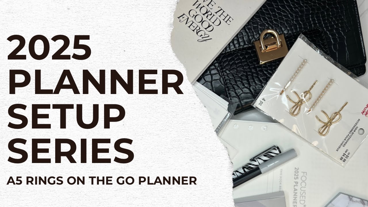 2025 Planner Set-up Series | A5 Ring Erin Condren Focused Planner | On the Go Planner & Social Media