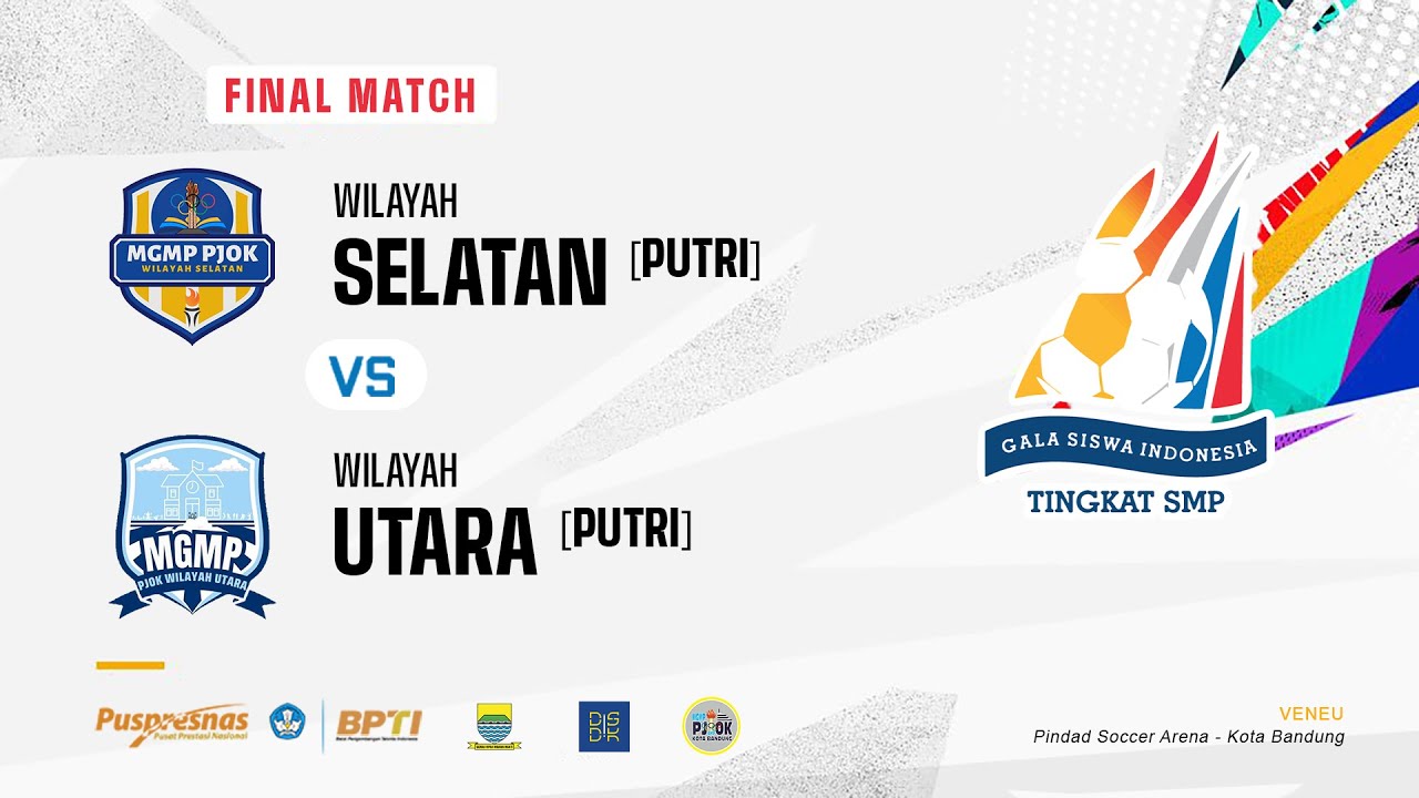 LIVE FINAL! SELATAN vs UTARA | Gala Siswa Indonesia (Putri) - Kota Bandung