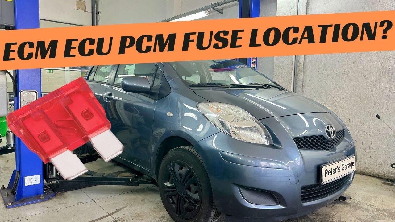 Toyota Yaris XP90 Engine Management ECM ECU PCM fuse relay location replacement