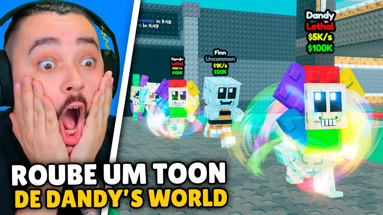 ROUBEI TODOS OS TOONS DE DANDYS WORLD!! | STEAL A TOON - ROBLOX