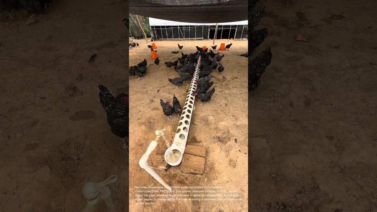 Efficient Chicken Watering System: DIY PVC Design