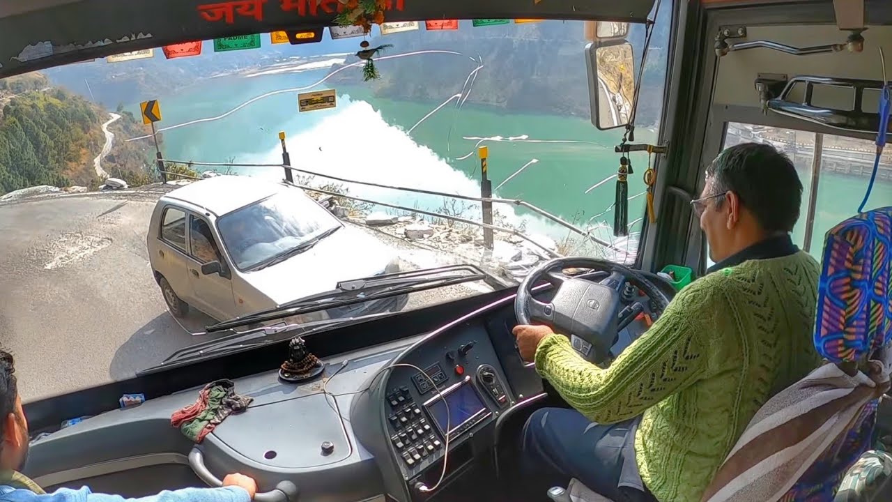 Top10 extreme ghat roads of india😲VOLVO SCANIA buses most extreme driving🙌 Extremely skilled dribers