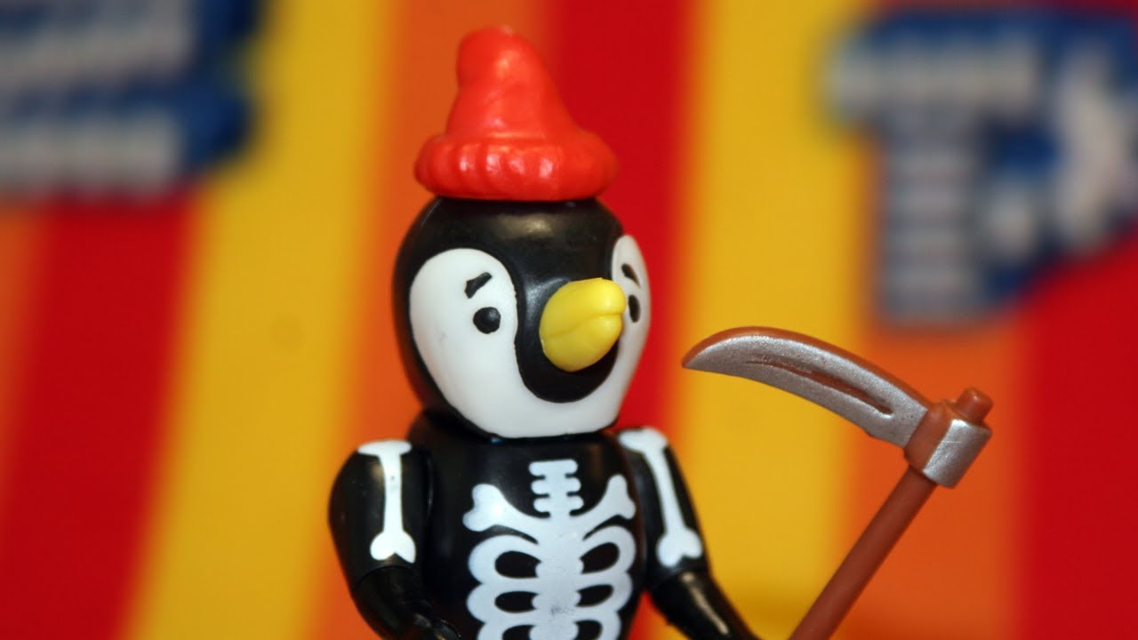 Penguin Whistle with Pez body parts