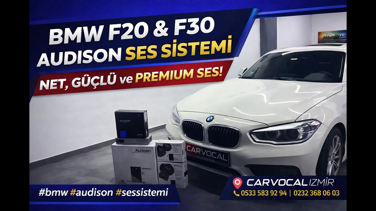 BMW F20 & F30 Audison Ses Sistemi Montajı | Net, Güçlü ve Premium Ses Deneyimi | Carvocal İzmir