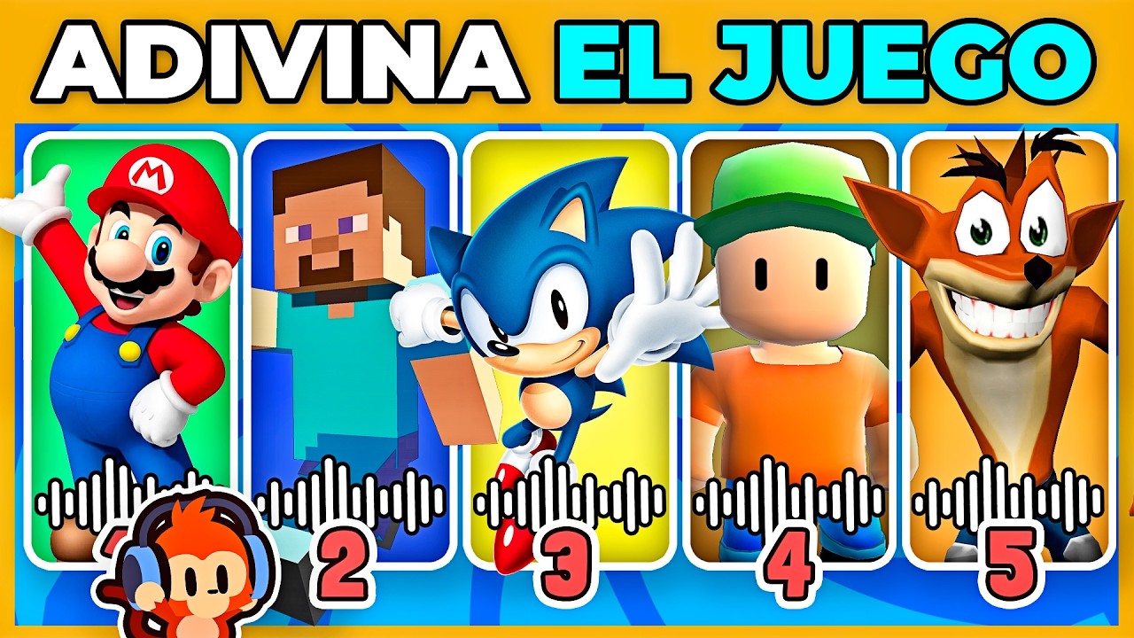 🎵 ADIVINA EL JUEGO POR LA CANCION #2 🎮🕹️ | solo el 3% es capaz de vencer este desafío  |🐵 #monoquiz