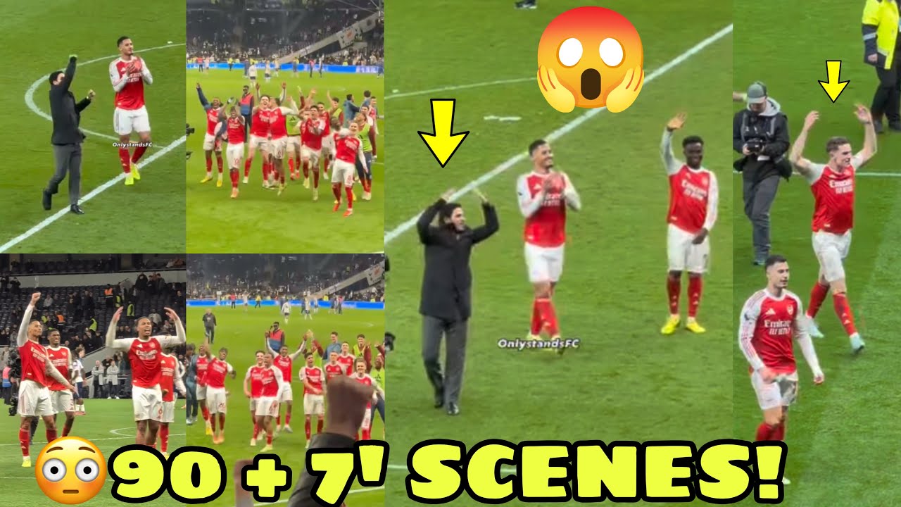 &iexcl;90+ 7&rsquo;! Escenas del Arsenal en directo + Impresionante reacci&oacute;n de la afici&oacute;n en el estadio de l...