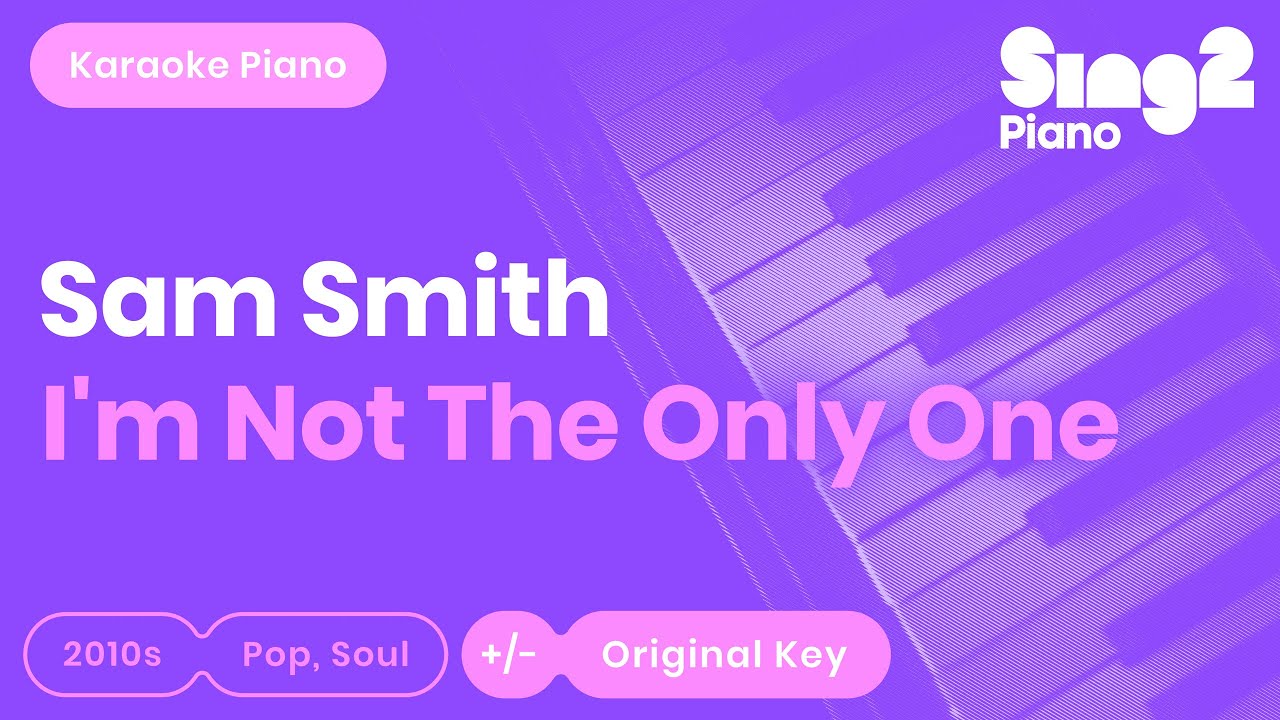 Sam Smith - I'm Not The Only One (Karaoke Piano)